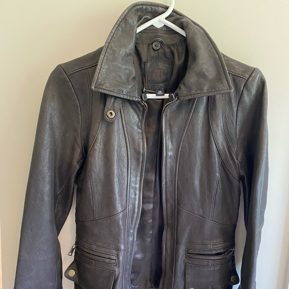 Banana republic leather jacket